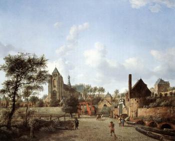 讓 範 德 海登 Approach to the Town of Veere 讓 範 德 海登 Approach to the Town of Veere